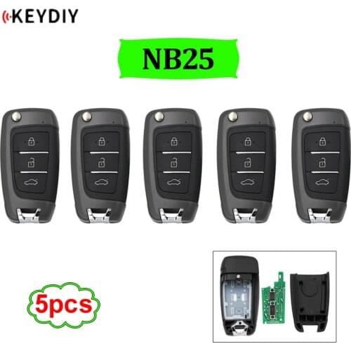 5pcs/lot Multi-functional KEYDIY Remote key NB25 for KD900 KD900+ URG200 KD-X2 5 functions in one key