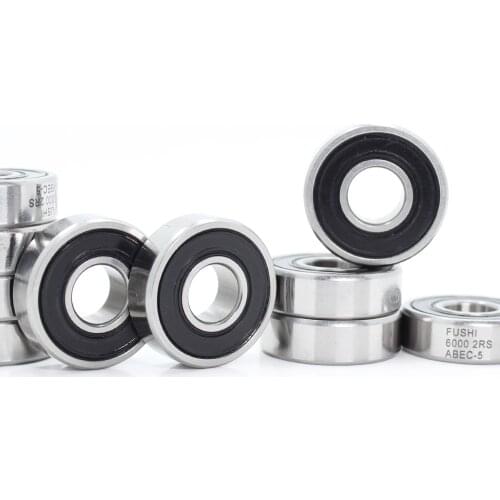 6000-2RS Bearing ABEC-5 (10PCS) 10x26x8 mm Deep Groove 6000 2RS Ball Bearings 6000RS 180100 RS