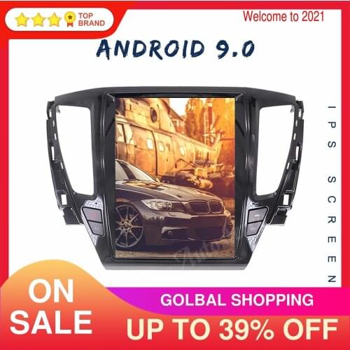 Android 9.0 4+64 Car GPS Navigation For MITSUBISHI PAJERO Sport 2016-2019 Auto Headunit Multimedia Player Radio Tape Recorder HD