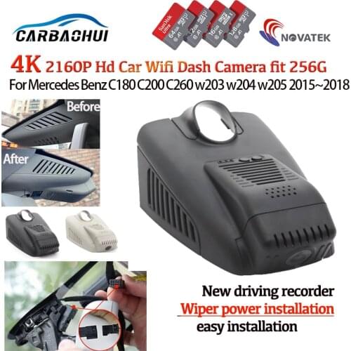 4K HD 2160P Plug and play Car Video Recorder Dash Cam Camera For Mercedes Benz C180 C200 c300 C260 w203 w204 w205 w213 2015~2021