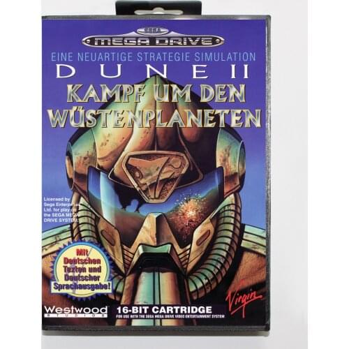 Dune 2 Battle for Arrakis Boxed Version 16bit MD Game Card For Sega MegaDrive Sega Genesis System