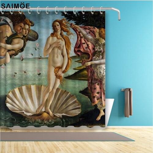 Botticelli Birth Of Venus Decorative Fabric Shower Curtain