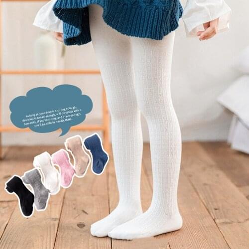 Children Girl Breathable Hosiery Knit Tights for Girls Cute Baby Girls Tights Cotton Pantyhose For Ballet Dance Tights Pantyhose