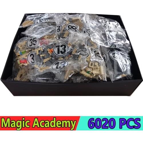 Big Movie Series Building Blocks Potter‘s Magic Academy Castle School Compatible 71043 16060 6020pcs Bricks Toys Gifts