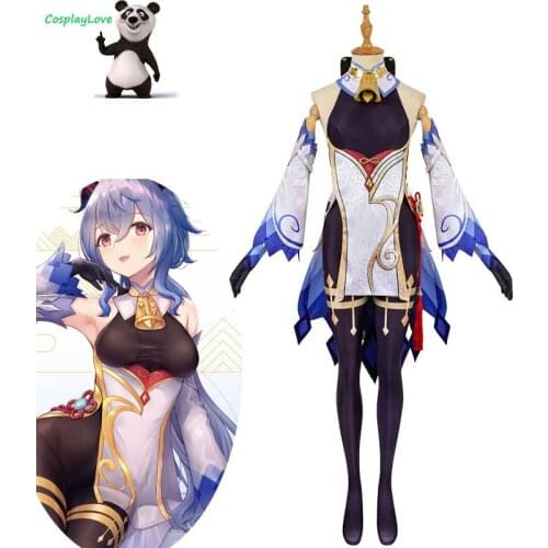 CosplayLove Game Genshin Impact Ganyu Cosplay Costume Cute Lovely Dress For Girl Halloween Christmas