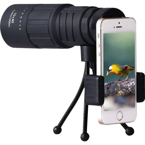 Datyson 10x40 Monocular Telescope Multi-coated High-definition Waterproof Binoculars Spotting Scope with Smart Phone adapter