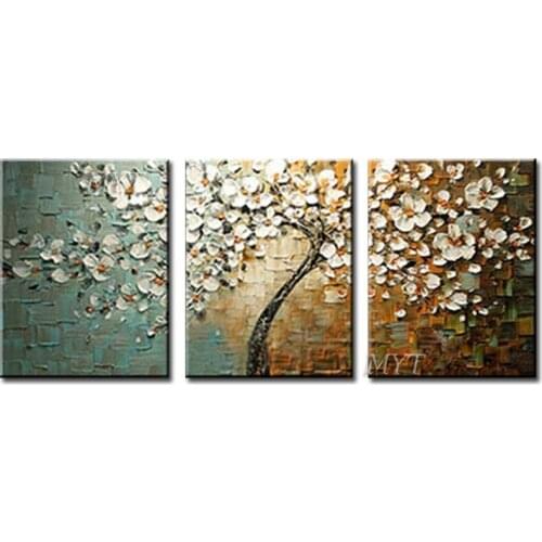 3D Knife Flower Paintings Abstract Oil Painting Wall Art Home Decor Picture Modern Oil Painting On Canvas Wedding Decoration