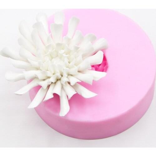 New Flower Soap Mold Chrysanthemum Fondant Cake Silicone Mold Cake Decorating Tools DIY Chocolate&birthday Cake Baking Tools