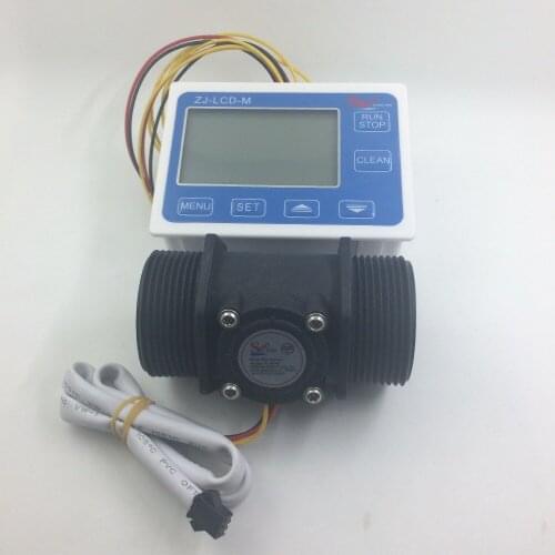 New 1.5" Water Flow Sensor Meter Counter Indicator + Digital LCD Display controller 5-150L/min