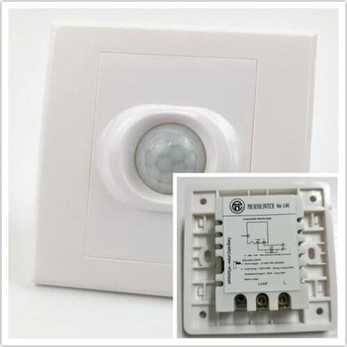 New Human Body PIR Infrared Motion Sensor Switch Induction Motion Automatic Module Light Sensing Switch 200w distance adjustable