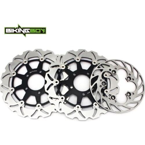BIKINGBOY For Suzuki SV 650 03 04 05 06 07 08 09 10 SV 650 S 03-15 14 13 12 11 Front Rear Brake Disks Discs Rotors 290mm 220mm