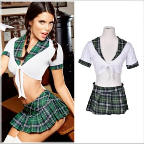 Pleated Skirt Cosplay Youth Student Sexy Lingerie Uniforms Sexy Costumes Women Sex Products Sexy Underwear Role Play Erotic
