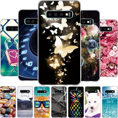 Silicone Soft Cover For Samsung Galaxy S10 Case TPU Fashion Bag For Samsung S10 Bumper Coque For Samsung S 10 Phone Case Coque
