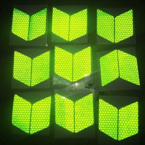 Diamond Shape Waterproof Self-Adhesive Reflector Tape For Trucks Trailers Car Park Traffic Warning Conspicuity Tape 50 Pcs