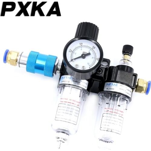 Free shipping Air compressor oil-water separator air pump air filter pneumatic two-piece AFR2000 pressure reducing valve