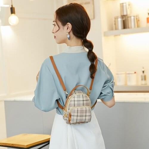 Small bag for women Backpack Mini Female Ladies School Backpack Teenagers girl fashion casual PU leather Shoulder Crossbody Bag
