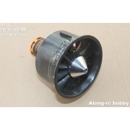 Free shipping 12 blades QX64 QF 64mm EDF FAN jet 2822kv3500 4S 1.2KG PUSH FOR RC airplane model hobbyEDF plane part