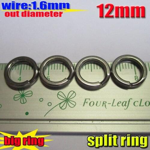2019new big split rings with the 304 stainless steel size:wire 1.6mm OD 12MM quantity 200pcs/lot