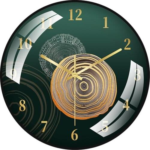 Convex Glass Large Wall Clock Mute Nordic Hanging Clocks Wall Home Decor Living Room Clock Mechanism House Decoration Watch Gift