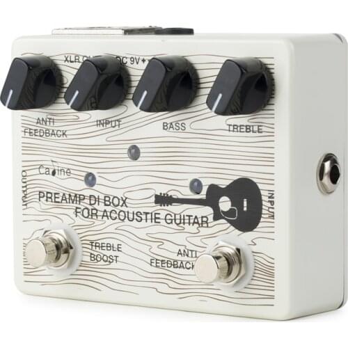 Caline CP-67 Acoustic Guitar Effect Pedal Preamp and DI Box for Acoustic Guitars True Bypass Guitar Accessories