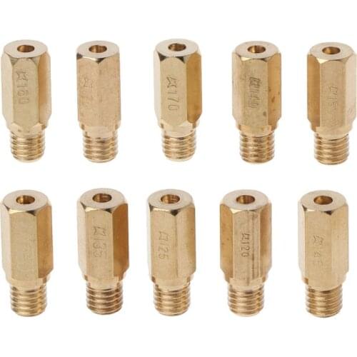 10pcs Main Jet For PWK OKO CVK Mikuni KOSO Motorcycle Carburetor Vice Injectors Nozzle Size 120-170
