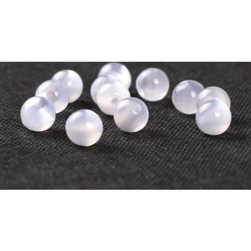 HOT White Acrylic Resin Beads Imitation cat eye Round Loose Bead For Jewelry Making DIY Necklace Findings 6mm8mm 10mm 12mm RB-35