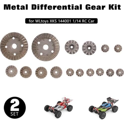 Metal Differential Gear Kit For WLtoys XKS 144001 1/14 RC Car Diff Gear Differential Main Spur Gear Kit RC Parts accessories