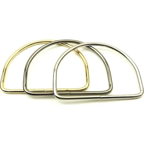 Light gold bag handle 11 cm ( inner diameter ) metal luggage hardware accessories big D hand Ring