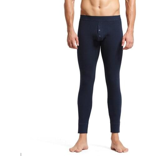 Mens long underwear 2020 new Warm and stylish Mens leggings Thin fleece long mens underwear winter underwear men