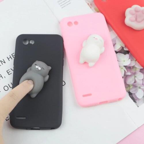 3D Squishy Toys Cute Cat Case For LG K40 K30 K20 Plus K12 K11 K9 K4 2017 K10 K8 K7 V30 V40 V50 V60 Candy Cover Funny Soft Case