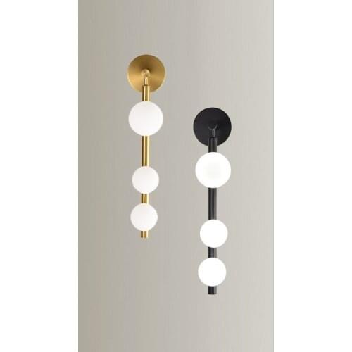 New contracted sitting room background wall light luxury hotel engineering glass wall lamp of bedroom the head of a bed