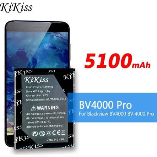 Original KiKiss 5100mAh Mobile Phone Battery for Blackview BV4000 / BV4000 Pro MTK6580A Smart Phone Battery BV 4000 Pro