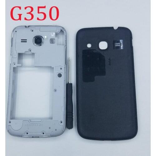 For Samsung Galaxy Core Plus G350 G350E Original Cell Phone Middle Frame Housing Chassis Case With Rear Battery Cover