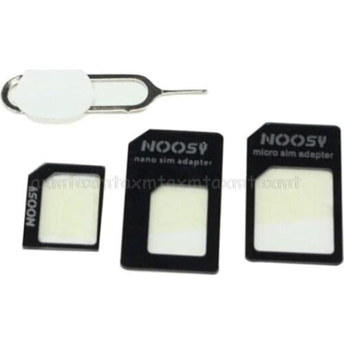 4 in 1 Convert Nano SIM Card to Micro Standard Adapter For iPhone for Samsung 4G LTE USB Wireless Router N08 19 Dropship