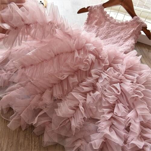Tutu Fluffy Kid Dresses Girls Clothes Party Princess Birthday Children 6 Years Clothing Little Girl Frocks Baby Dress Vestidos