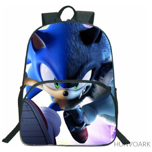 Anime SONIC RACING Backpack Boys Girls Daypack Cartoon Children School Bags Students Kindergarten Backpack Kids Gift Book Bag