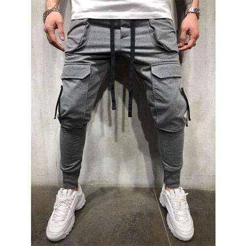 Sweatpants for men joggers Hip hop streetwear Spring Autumn cargo pants men Slim Elasticity fashion trousers Mens pants