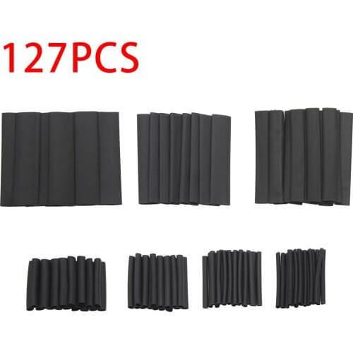 127pcs Thermoresistant tube Heat Shrink wrapping kit, termoretractil Shrinking Tubing Assorted Wire Cable Insulation Sleeving