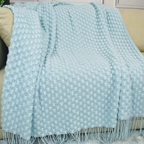 Bohemian sofa cover blanket cross border knitting blanket office nap blanket air conditioning blanket bed end tapestry