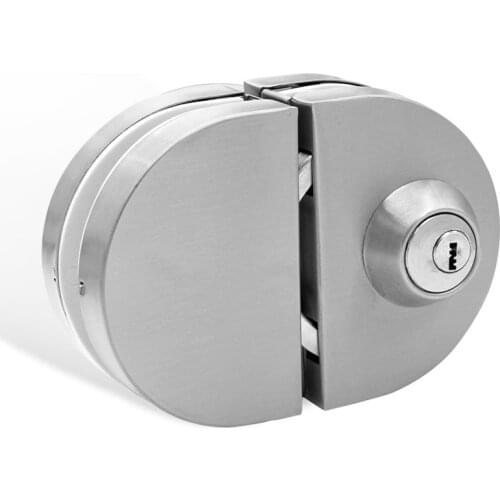 Bathroom Glass door Stainless Steel lock 8-12 mm Thickness Semicircle Security Push Sliding Gate Lock