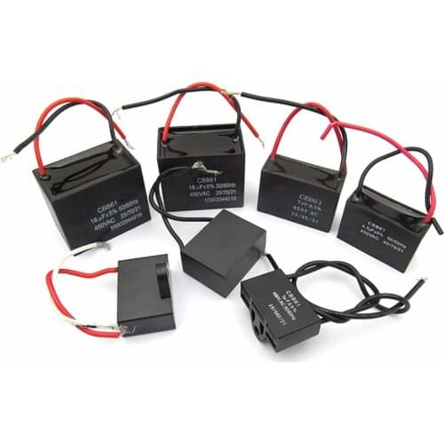 1PC CBB61 starting capacitor 1/2/3/4/5/6/7UF 450V for Electric machinery Fan Air conditioner