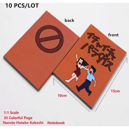 10 PCS/LOT Anime Ninja Hatake Kakashi Cosplay Toys Comic Books Notebooks 1:1 Scale 35 Pages Collection Model Wolesale