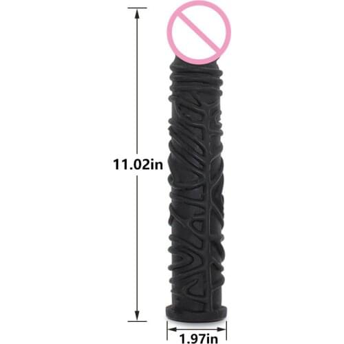 11Inches Big Realistic Black Dildo Super Soft Silicone Horse Dildo Sex Toys for Gay Women Adult Large Penis Sex Product