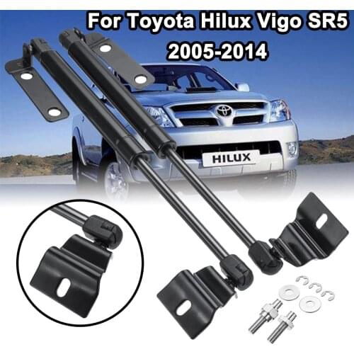 3pcs Car Front Bonnet + Tailgate Gas Lift Support Struts Bars Support Rod Replace For Toyota Hilux Vigo SR5 2005-2014