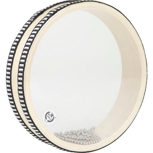 6-inch Transparent Wave Drum Natural Color Ocean Drum Early Educational Percussion Instrument for Children Boys Girls