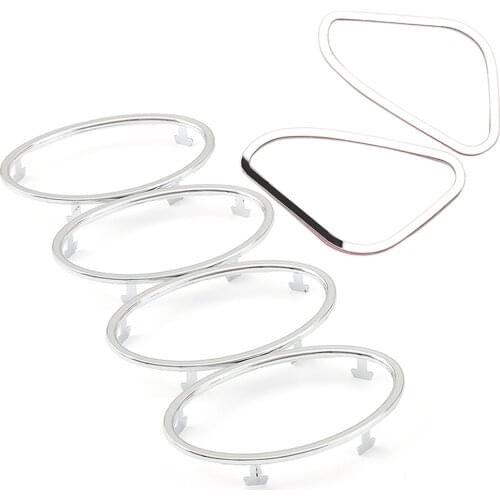 Auto Air Conditioning Vent Trim Sticker Accessories For Ford Focus 2 MK2 2005 2006 2008 2009 2010 2012 2013