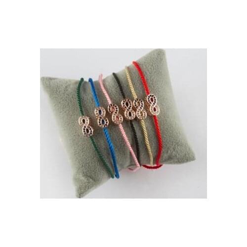 Infinity Figured Zircon Cubic Zirconia İp Bracelet