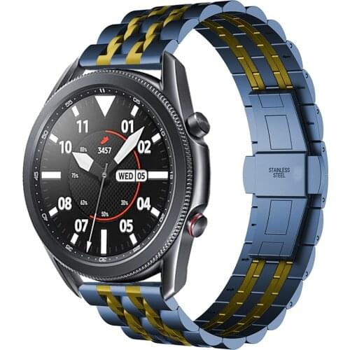 Bracelet for Samsung Galaxy Watch 3 Strap 22mm Stainless Steel Metal Link Band for Samsung Galaxy Watch 46mm/Gear S3 Wrist Bands