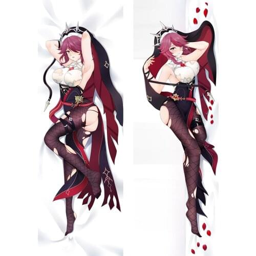 Genshin Impact Dakimakura Hugging Anime Body Pillow Case Game Rosaria Bed Pillowcase