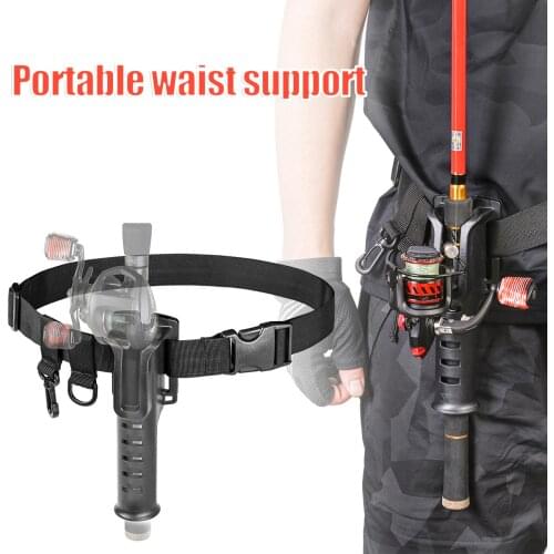 Fishing Belly Top Fishing Rod Holder Support Belt With Rod Rack 2 Ring Adjustable Boat Sea Fishing Accessories Peche Accessoire
